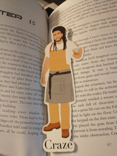 best selling science fiction bookmark character