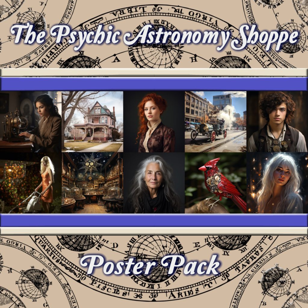 free steampunk fantasy poster pack