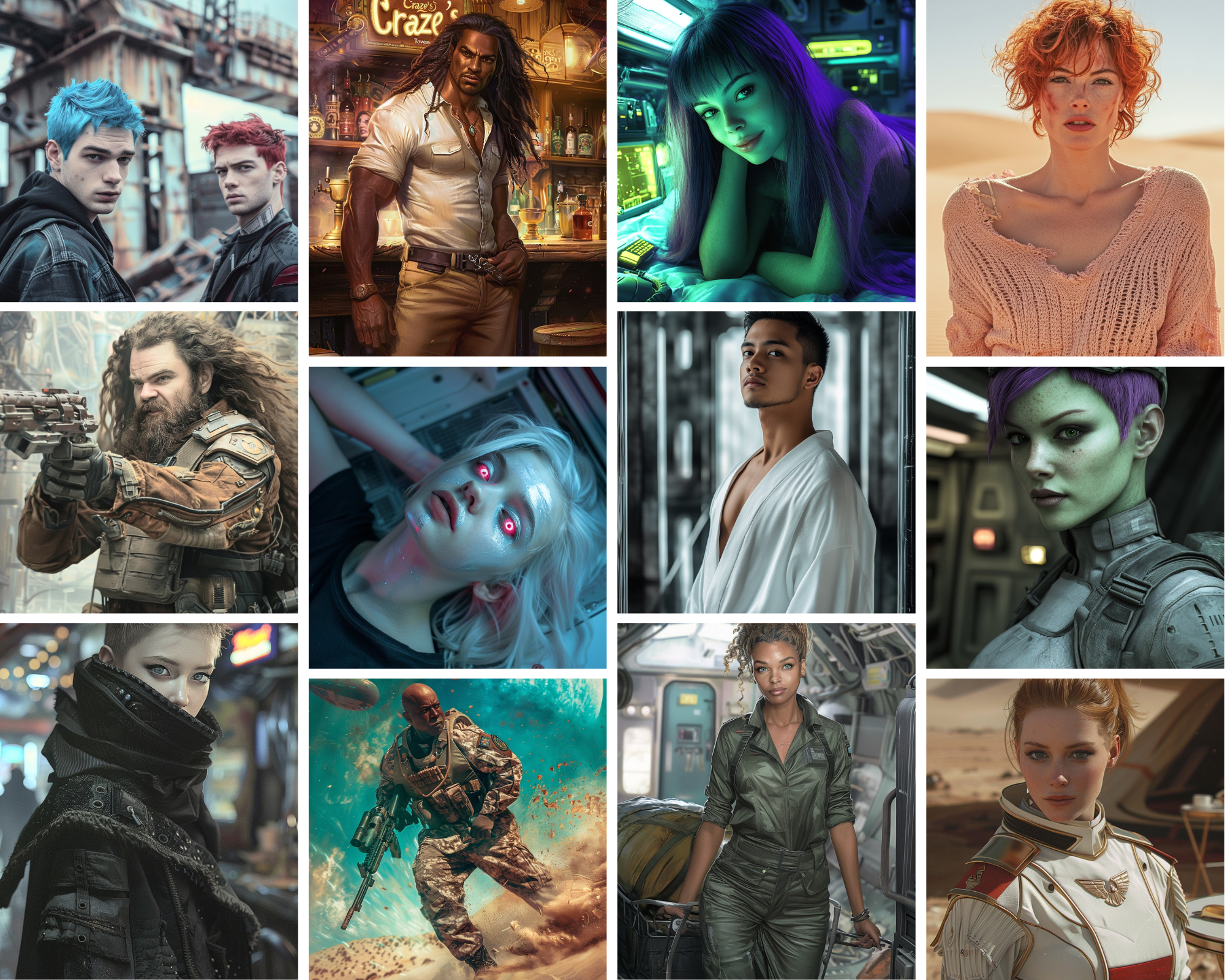 Backworlds Characters