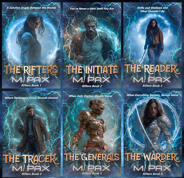 All Rifters covers, popular steampunk series